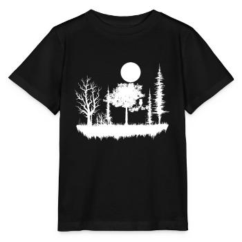 forêt nature nature nature - T-shirt bio MINI CREATOR Stanley/Stella Enfant - noir - Devant - Mikhail (115cm)