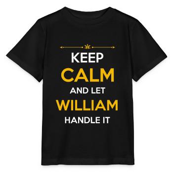 William Namen Geschenk - Stanley/Stella Kinder T-Shirt MINI CREATOR  - Schwarz - Vorne - Mikhail (115cm)