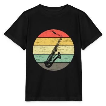 Saxophones - Sax Vintage - Stanley/Stella MINI CREATOR Kids’ T-Shirt - black - Front - Mikhail (115cm)