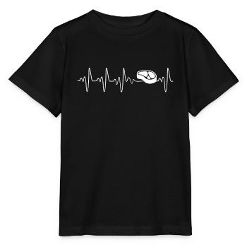 steak ekg line - steak heartbeat - T-shirt bio MINI CREATOR Stanley/Stella Enfant - noir - Devant - Mikhail (115cm)