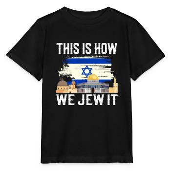 Israel - Stanley/Stella Kinder T-Shirt MINI CREATOR  - Schwarz - Vorne - Mikhail (115cm)