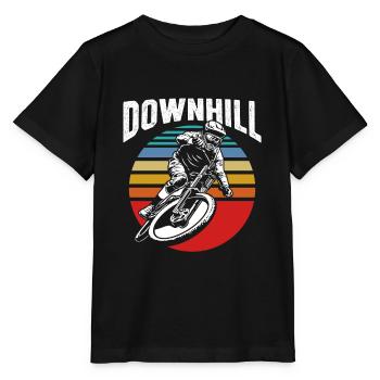 Motif cool Downhill - T-shirt bio MINI CREATOR Stanley/Stella Enfant - noir - Devant - Mikhail (115cm)