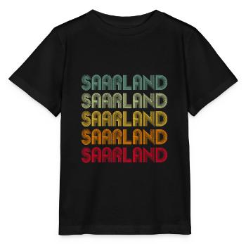 Saarland Retro Vintage Design - Stanley/Stella MINI CREATOR Kids’ T-Shirt - black - Front - Mikhail (115cm)