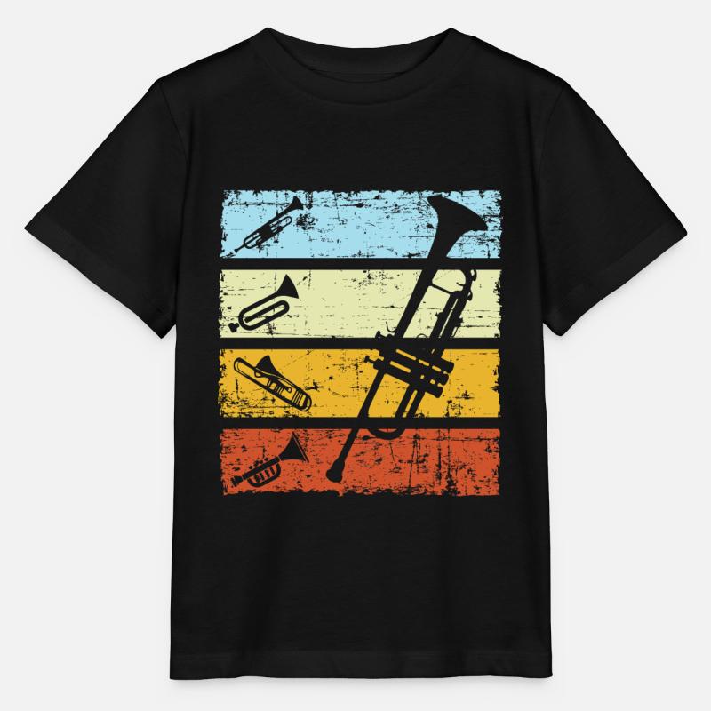Trompette trompette trompette trompette - T-shirt bio MINI CREATOR Stanley/Stella Enfant - noir