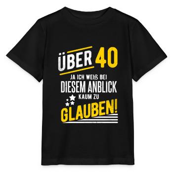 40. Geburtstag - Stanley/Stella Kinder T-Shirt MINI CREATOR  - Schwarz - Vorne - Mikhail (115cm)