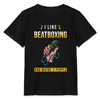 Beatbox Beatboxer Beatboxing Saying - Stanley/Stella MINI CREATOR Kids’ T-Shirt - black - Front - Mikhail (115cm)