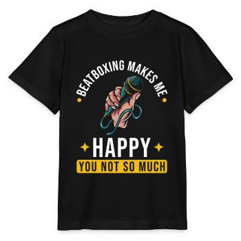 Beatbox Beatboxer Beatboxing - Stanley/Stella Kinder T-Shirt MINI CREATOR  - Schwarz - Vorne - Mikhail (115cm)