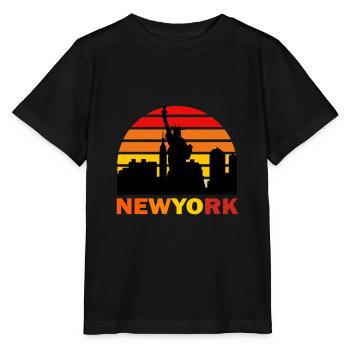 accro à newyork - T-shirt bio MINI CREATOR Stanley/Stella Enfant - noir - Devant - Mikhail (115cm)