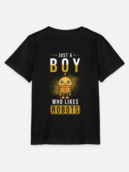 Roboter - Stanley/Stella Kinder T-Shirt MINI CREATOR - Schwarz