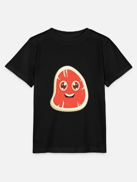Steak - Stanley/Stella Kinder T-Shirt MINI CREATOR - Schwarz