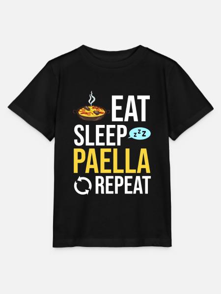 Paella Spain Valenciana Pan Spanish Food - Stanley/Stella MINI CREATOR Kids’ T-Shirt - black