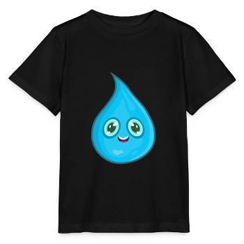 Water drops water - Stanley/Stella MINI CREATOR Kids’ T-Shirt - black - Front - Mikhail (115cm)