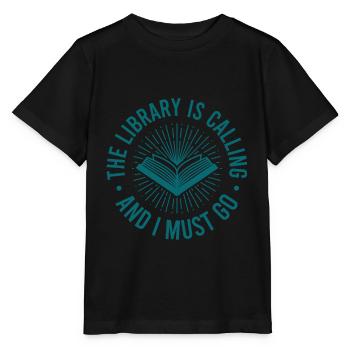 Bibliothek Angestellte Bücherwurm Buchliebhaber - Stanley/Stella Kinder T-Shirt MINI CREATOR  - Schwarz - Vorne - Mikhail (115cm)