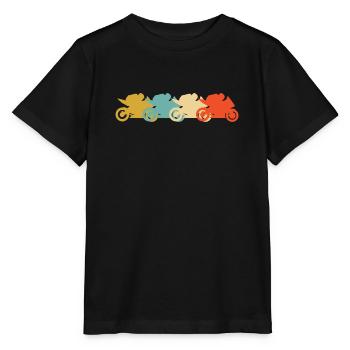Motorcycle road races - Stanley/Stella MINI CREATOR Kids’ T-Shirt - black - Front - Mikhail (115cm)