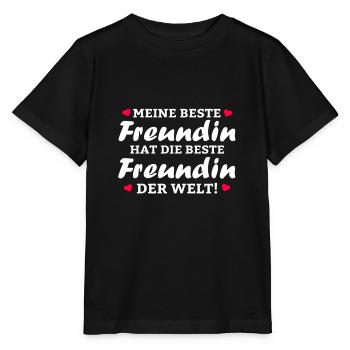 Meine beste Freundin hat die beste Freundin - Stanley/Stella Kinder T-Shirt MINI CREATOR  - Schwarz - Vorne - Mikhail (115cm)