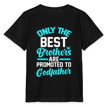 Godfather Brother Baptism - Stanley/Stella MINI CREATOR Kids’ T-Shirt - black - Front - Mikhail (115cm)
