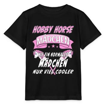 HOBBY HORSE MÄDCHEN - Stanley/Stella Kinder T-Shirt MINI CREATOR  - Schwarz - Vorne - Mikhail (115cm)
