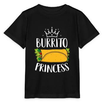 Burrito Princess On National Burrito Day - Stanley/Stella MINI CREATOR Kids’ T-Shirt - black - Front - Mikhail (115cm)