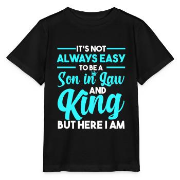 Schwiegersohn Geschenk - Stanley/Stella Kinder T-Shirt MINI CREATOR  - Schwarz - Vorne - Mikhail (115cm)