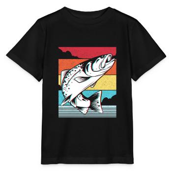 Poissons Carpes de brochet - T-shirt bio MINI CREATOR Stanley/Stella Enfant - noir - Devant - Mikhail (115cm)