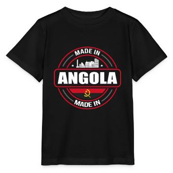 Angola - Stanley/Stella Kinder T-Shirt MINI CREATOR  - Schwarz - Vorne - Mikhail (115cm)