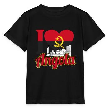 Angola - T-shirt bio MINI CREATOR Stanley/Stella Enfant - noir - Devant - Mikhail (115cm)