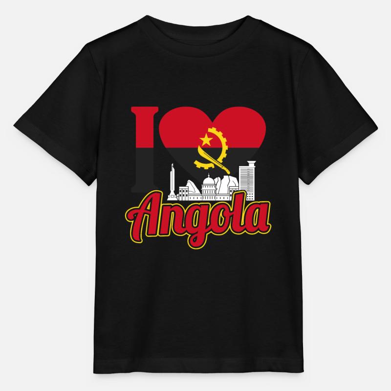 Angola - T-shirt bio MINI CREATOR Stanley/Stella Enfant - noir