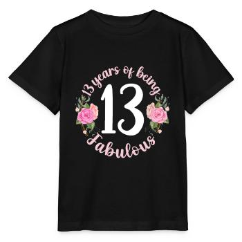13 year old girl birthday. 13th birthday teenager - Stanley/Stella MINI CREATOR Kids’ T-Shirt - black - Front - Mikhail (115cm)