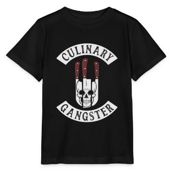 Culinary Gangster for Cooking Lovers and Chefs - Stanley/Stella MINI CREATOR Kids’ T-Shirt - black - Front - Mikhail (115cm)