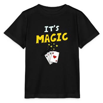 Magie magique Magie Magique Magie - T-shirt bio MINI CREATOR Stanley/Stella Enfant - noir - Devant - Mikhail (115cm)