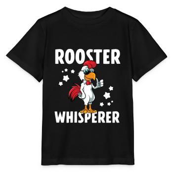 Rooster Whisperer Poulailler - T-shirt bio MINI CREATOR Stanley/Stella Enfant - noir - Devant - Mikhail (115cm)
