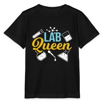 Labor Königin Labortechniker Labor-Wissenschaftler - Stanley/Stella Kinder T-Shirt MINI CREATOR  - Schwarz - Vorne - Mikhail (115cm)