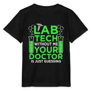 Technicien de laboratoire Sans Moi Ratet Docteur Labor Pun - T-shirt bio MINI CREATOR Stanley/Stella Enfant - noir - Devant - Mikhail (115cm)