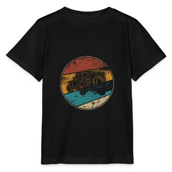 Offroad OFF-road suv retro - Stanley/Stella MINI CREATOR Kids’ T-Shirt - black - Front - Mikhail (115cm)