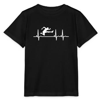 Obstacles Hurdler ECG - T-shirt bio MINI CREATOR Stanley/Stella Enfant - noir - Devant - Mikhail (115cm)