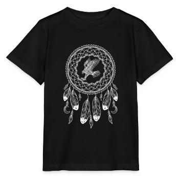 Signe du zodiaque Native American Adler - T-shirt bio MINI CREATOR Stanley/Stella Enfant - noir - Devant - Mikhail (115cm)