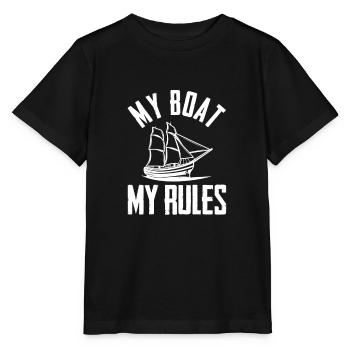 Voilier voilier capitaine naviguer - T-shirt bio MINI CREATOR Stanley/Stella Enfant - noir - Devant - Mikhail (115cm)