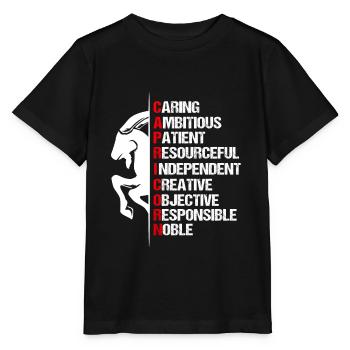 Signe stellaire Capricorne Symbole - T-shirt bio MINI CREATOR Stanley/Stella Enfant - noir - Devant - Mikhail (115cm)
