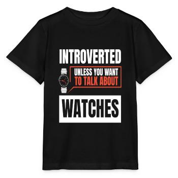 Talk About Watches Armbanduhr Uhren Uhr - Stanley/Stella Kinder T-Shirt MINI CREATOR  - Schwarz - Vorne - Mikhail (115cm)