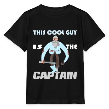 Capitaine de la voile de la voile - T-shirt bio MINI CREATOR Stanley/Stella Enfant - noir - Devant - Mikhail (115cm)