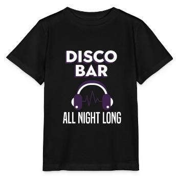 Disco Bar All Night Long Festival Nacht Tanzparty - Stanley/Stella Kinder T-Shirt MINI CREATOR  - Schwarz - Vorne - Mikhail (115cm)