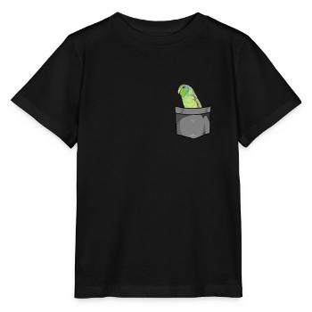 Sparrow parrot house bird pet bird keeper - Stanley/Stella MINI CREATOR Kids’ T-Shirt - black - Front - Mikhail (115cm)