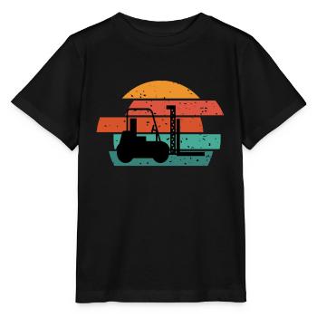 Conducteur de chariot élévateur chariot élévateur chariot élévateur - T-shirt bio MINI CREATOR Stanley/Stella Enfant - noir - Devant - Mikhail (115cm)