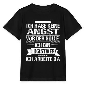 Logistiker Hölle Lagerlogistiker Lagerfachkraft - Stanley/Stella Kinder T-Shirt MINI CREATOR  - Schwarz - Vorne - Mikhail (115cm)
