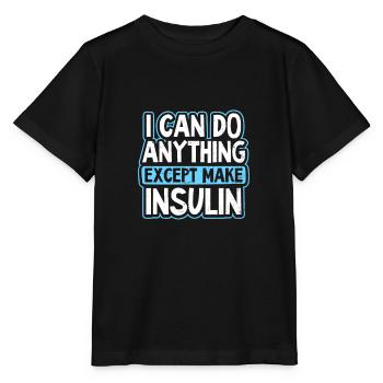 Diabetes I Can Do Anything - Stanley/Stella MINI CREATOR Kids’ T-Shirt - black - Front - Mikhail (115cm)