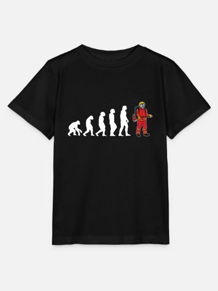 Evolution Feuerwehrmann Feuerwehr - Stanley/Stella Kinder T-Shirt MINI CREATOR  - Schwarz