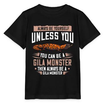 Gila Monster Lézard Krustenechs Reptiles - T-shirt bio MINI CREATOR Stanley/Stella Enfant - noir - Devant - Mikhail (115cm)
