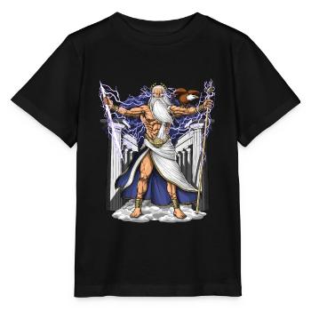Griechischer Gott Zeus - Stanley/Stella Kinder T-Shirt MINI CREATOR  - Schwarz - Vorne - Mikhail (115cm)