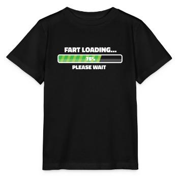 Fart Loading Funny Rude Joke Fart - T-shirt bio MINI CREATOR Stanley/Stella Enfant - noir - Devant - Mikhail (115cm)