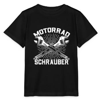 Motorrad Schrauber Tuning Biker Motorradfahrer - Stanley/Stella Kinder T-Shirt MINI CREATOR  - Schwarz - Vorne - Mikhail (115cm)